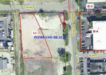 Vacant land site ready for road work.